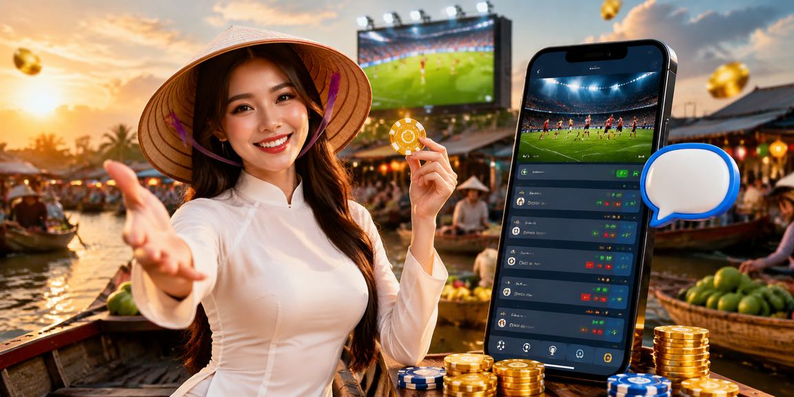 Cô gái Việt Nam theo dõi kết quả cá cược thể thao tại Cần Thơ