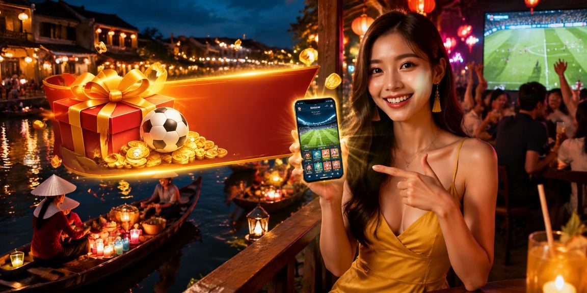 Người dùng trải nghiệm casino trên điện thoại tại quán cà phê Hội An